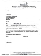 Endorsement letter